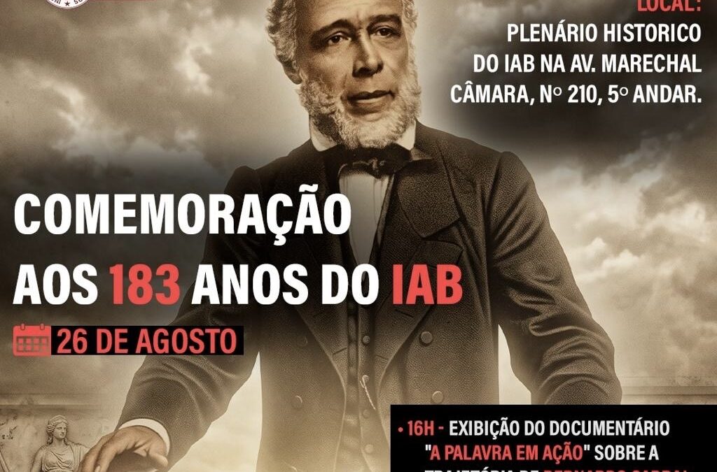 183 Anos do IAB  (1843-2026) a casa de Montezuma
